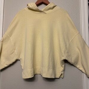Ischiko Oversized Butter Yellow Hoodie. Hemp and Cotton Blend. French Terry